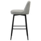 Mellor Fabric Upholstered Swivel Bar Chair Grey (Set of 2)