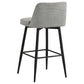 Mellor Fabric Upholstered Swivel Bar Chair Grey (Set of 2)
