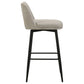 Mellor Fabric Upholstered Swivel Bar Chair Slate Brown (Set of 2)