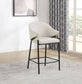 Chadwick Fabric Upholstered Counter Height Chair Beige (Set of 2)