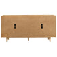 Fabra 4-door Dining Sideboard Storage Console Honey