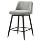 Mellor Fabric Upholstered Swivel Counter Chair Grey (Set of 2)