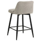 Mellor Fabric Upholstered Swivel Counter Chair Slate Brown (Set of 2)
