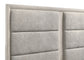 Farre Queen Upholstered Platform Panel Bed Washed Grey