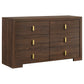 Etienne 5-piece Twin Bedroom Set Walnut