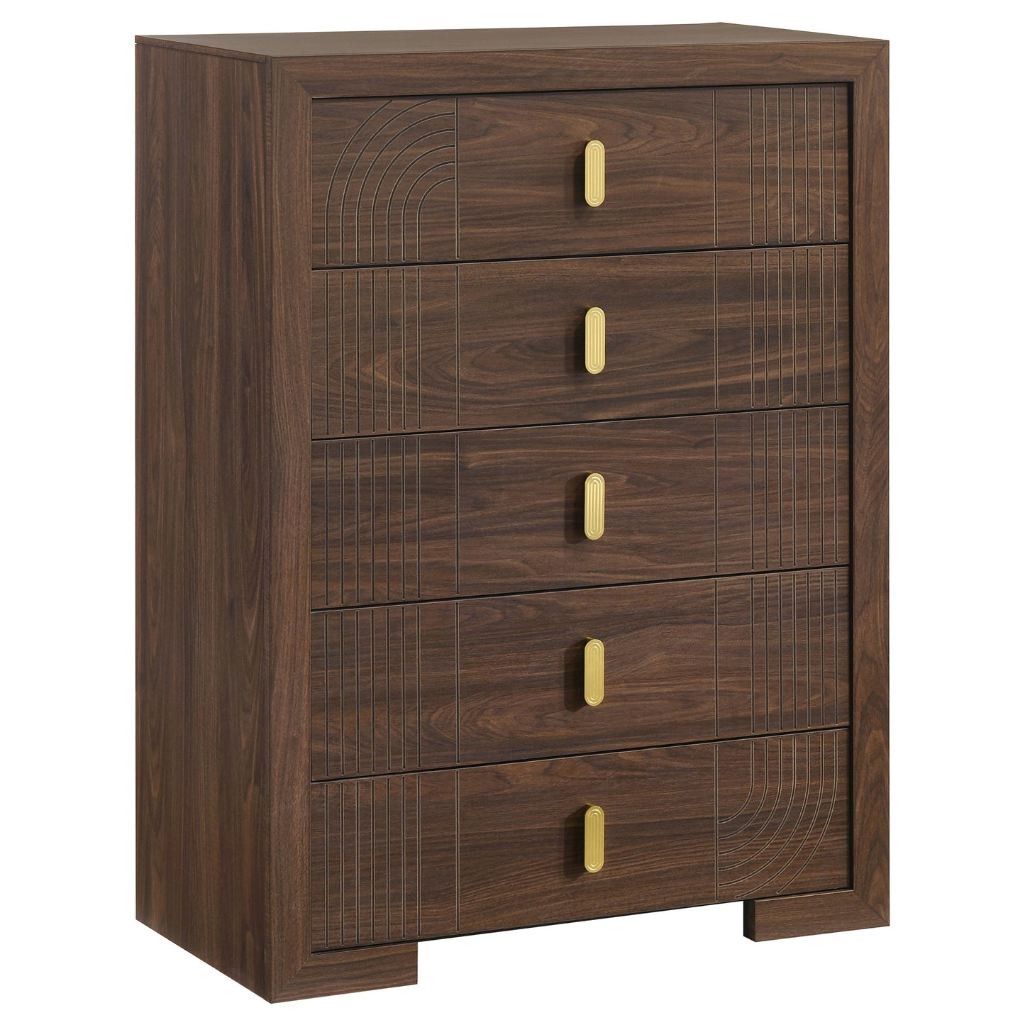 Etienne 5-piece Twin Bedroom Set Walnut