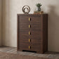 Etienne 5-drawer Bedroom Chest of Drawers Walnut