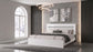 Viana Touch-Control LED Eastern King Platform Bed White High Gloss