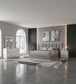 Viana 4-Piece Queen Platform Bedroom Set Grey and White High Gloss