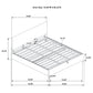 Reeves Upholstered Eastern King Lift-Top Storage Platform Bed Beige