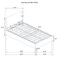 Reeves Upholstered Twin Lift-Top Storage Platform Bed Beige