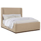 Nala Queen Fabric Upholstered Platform Bed Tan