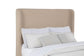 Nala Queen Fabric Upholstered Platform Bed Tan