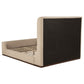 Nala Queen Fabric Upholstered Platform Bed Tan