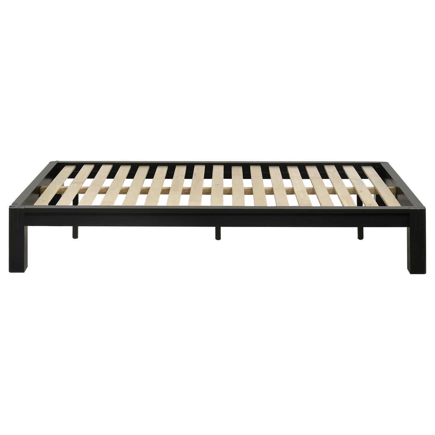 Gislen Twin Easy Assembly Wood Platform Bed Black