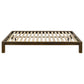 Gislen Queen Easy Assembly Wood Platform Bed Walnut
