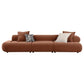 Byrne 143-inch Velvet Modular Bumper Sectional Sofa Rust