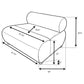 Byrne Velvet Upholstered Armless Chair Rust