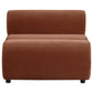 Byrne Velvet Upholstered Armless Chair Rust