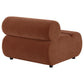 Byrne Velvet Upholstered Armless Chair Rust