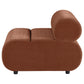 Byrne Velvet Upholstered Armless Chair Rust