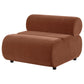 Byrne Velvet Upholstered Armless Chair Rust