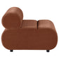 Byrne Velvet Upholstered Armless Chair Rust