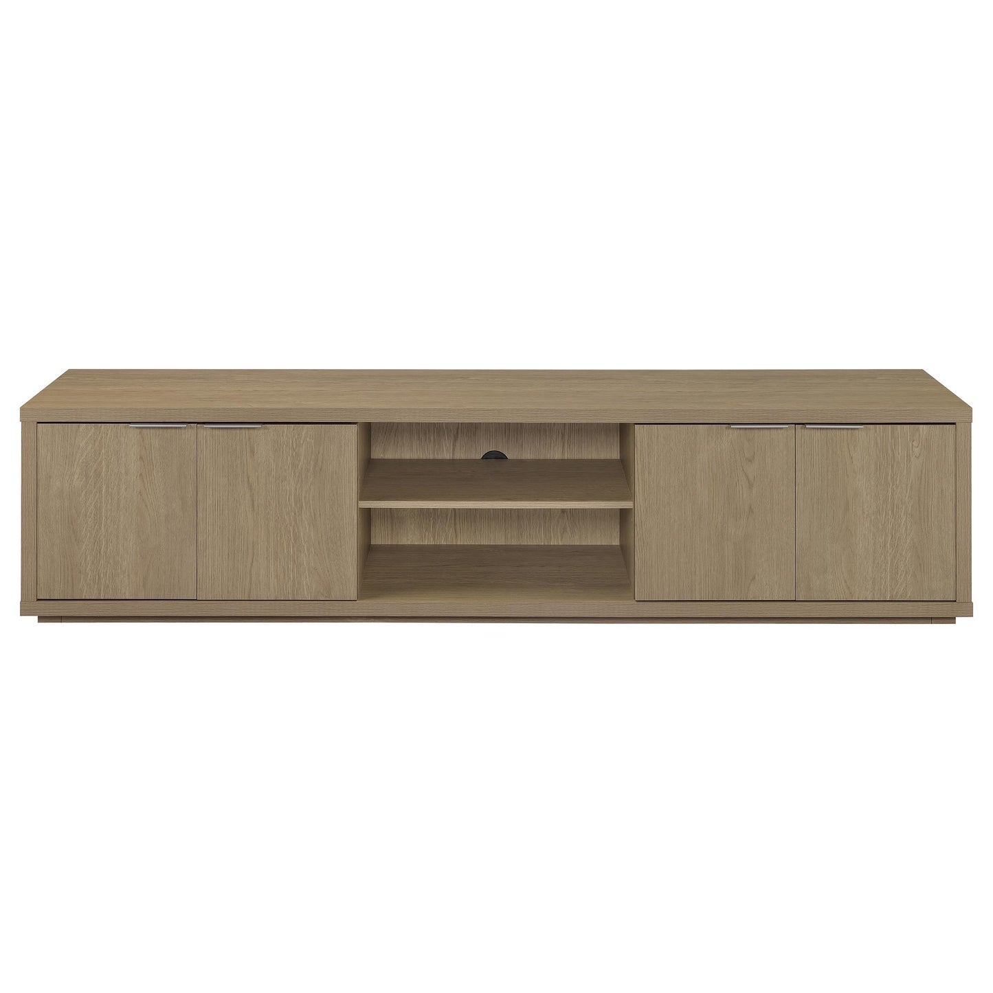Ingram 4-Door TV Stand for TVs up to 85 Inches Latte