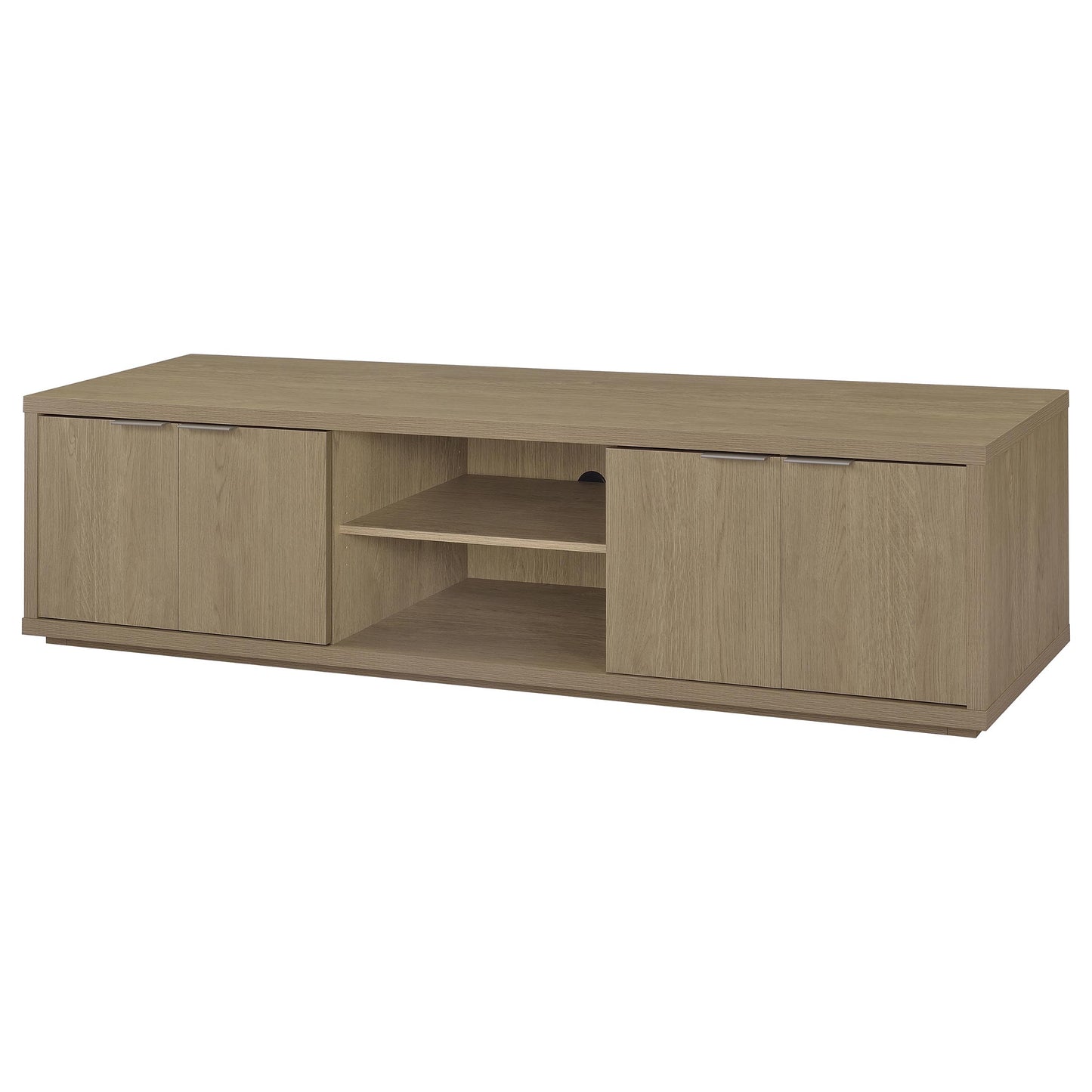 Ingram 4-Door TV Stand for TVs up to 85 Inches Latte