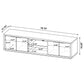 Ingram 4-Door TV Stand for TVs up to 85 Inches Latte