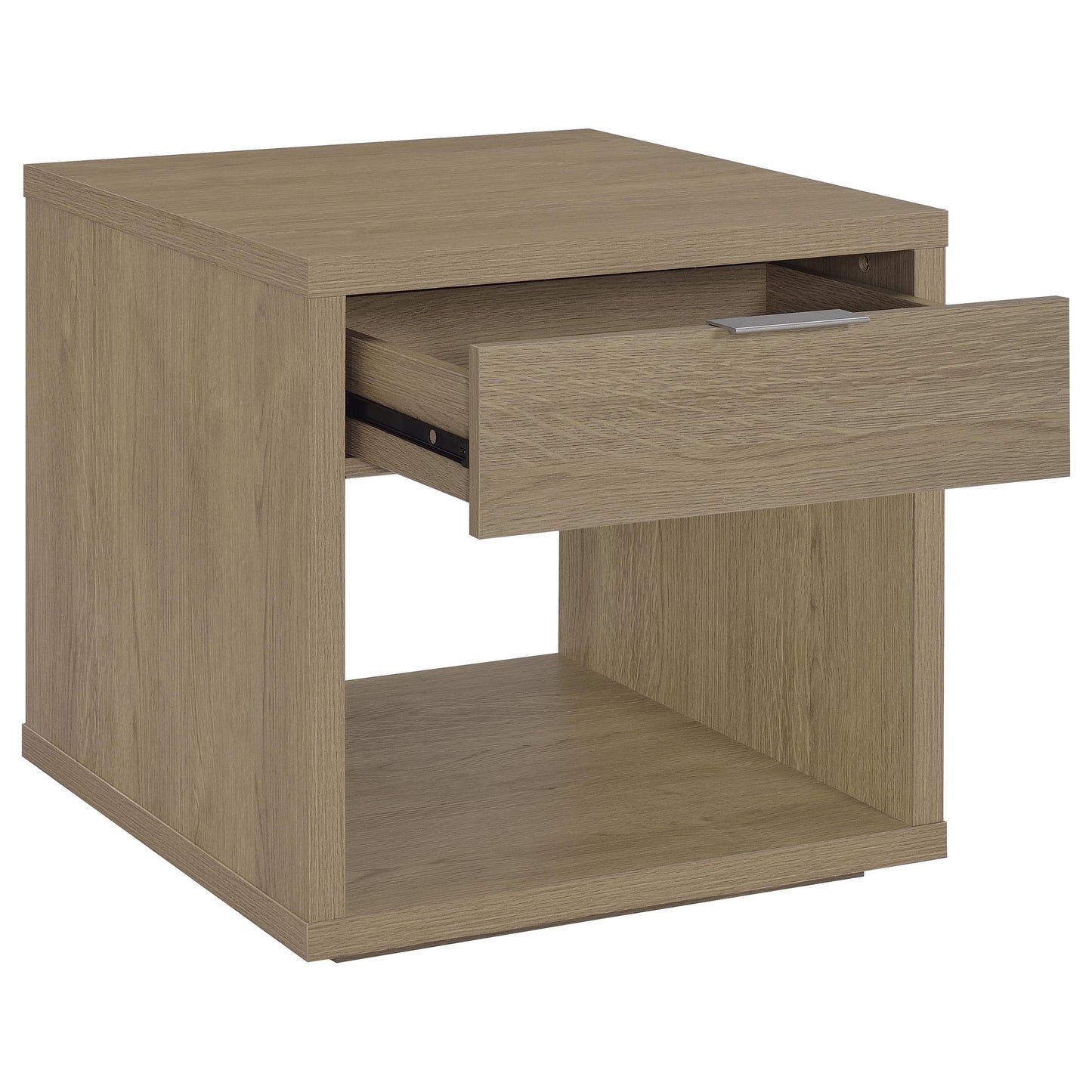 Ingram 2-Piece Coffee and End Table Set with Storage Latte