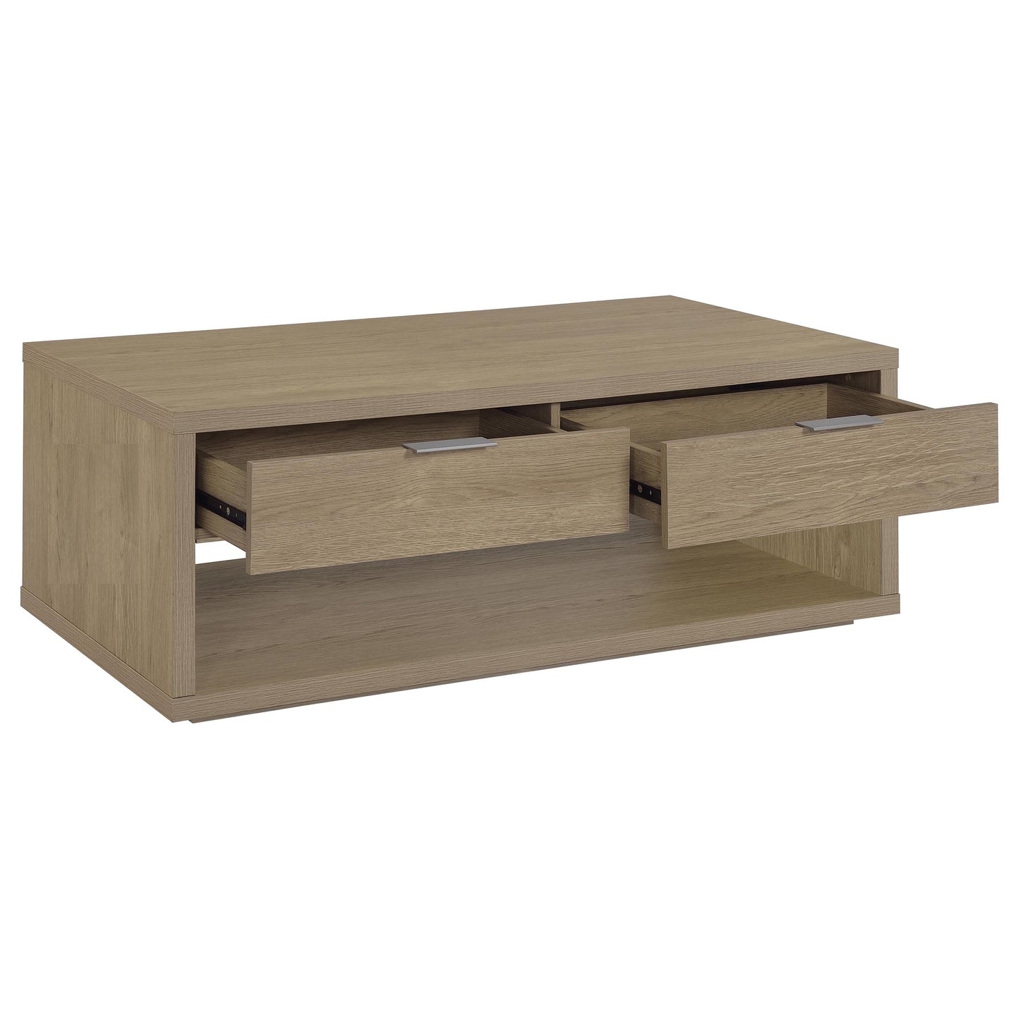 Ingram 2-Piece Coffee and End Table Set with Storage Latte