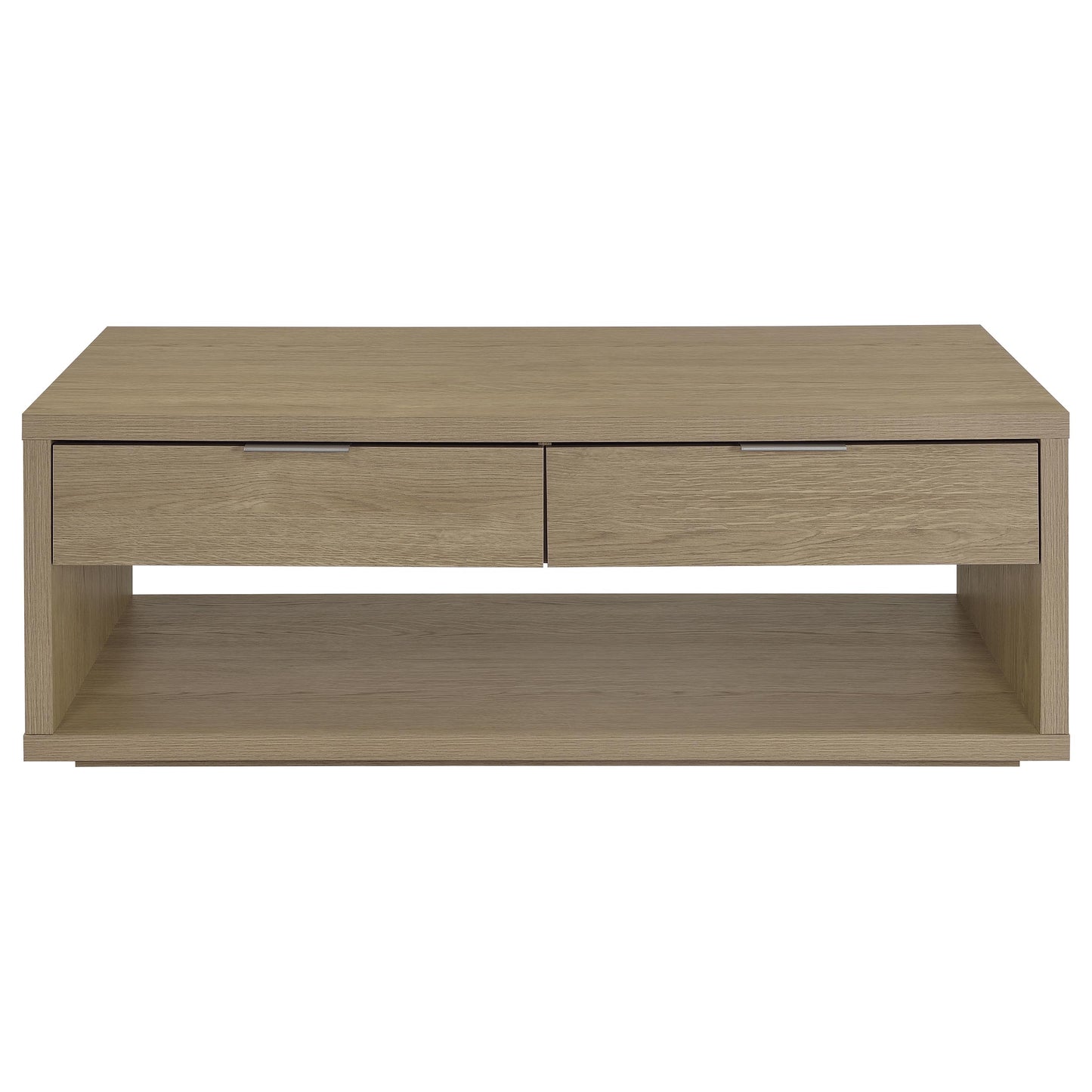 Ingram 2-Piece Coffee and End Table Set with Storage Latte