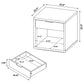 Ingram 2-Piece Coffee and End Table Set with Storage Latte