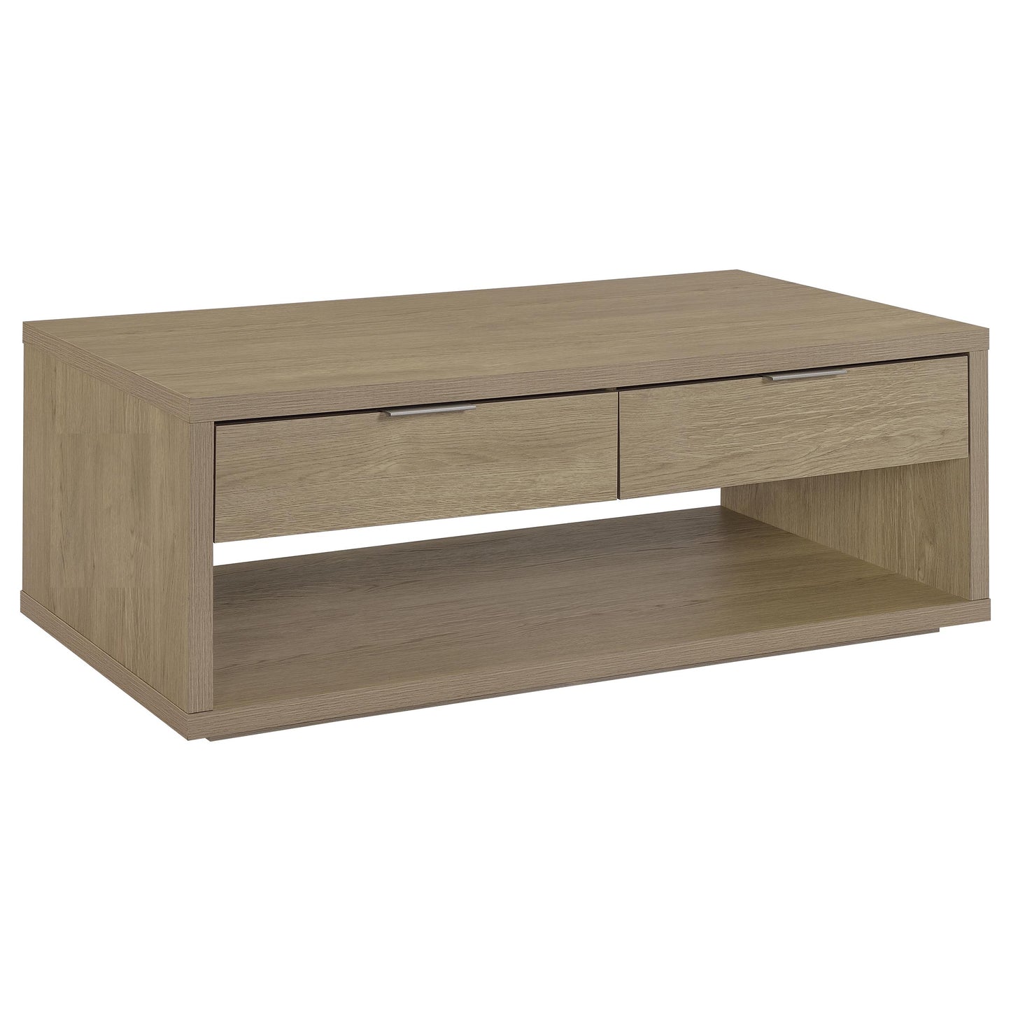 Ingram 3-Piece Coffee and End Table Set with Storage Latte