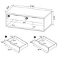 Ingram 3-Piece Coffee and End Table Set with Storage Latte