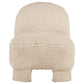 Lacombe Faux Fur Accent Chair Latte