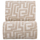 Eimer Geometric Jacquard Accent Chair Camel
