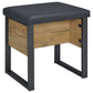 Bettin Vanity Set with Sliding Mirror and Stool Golden Oak