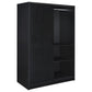 Noble 2-door Bedroom Wardrobe Storage Cabinet Armoire Black