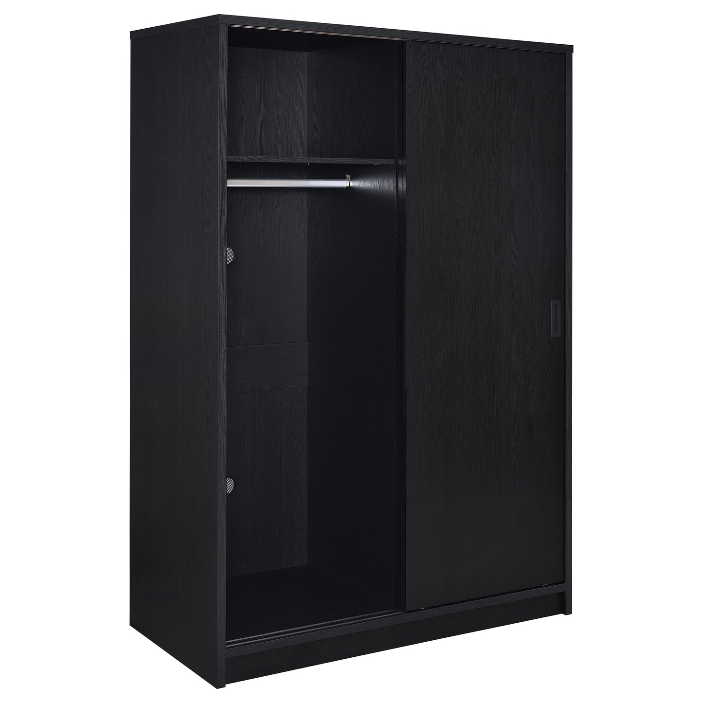 Noble 2-door Bedroom Wardrobe Storage Cabinet Armoire Black
