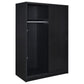 Noble 2-door Bedroom Wardrobe Storage Cabinet Armoire Black