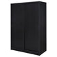 Noble 2-door Bedroom Wardrobe Storage Cabinet Armoire Black