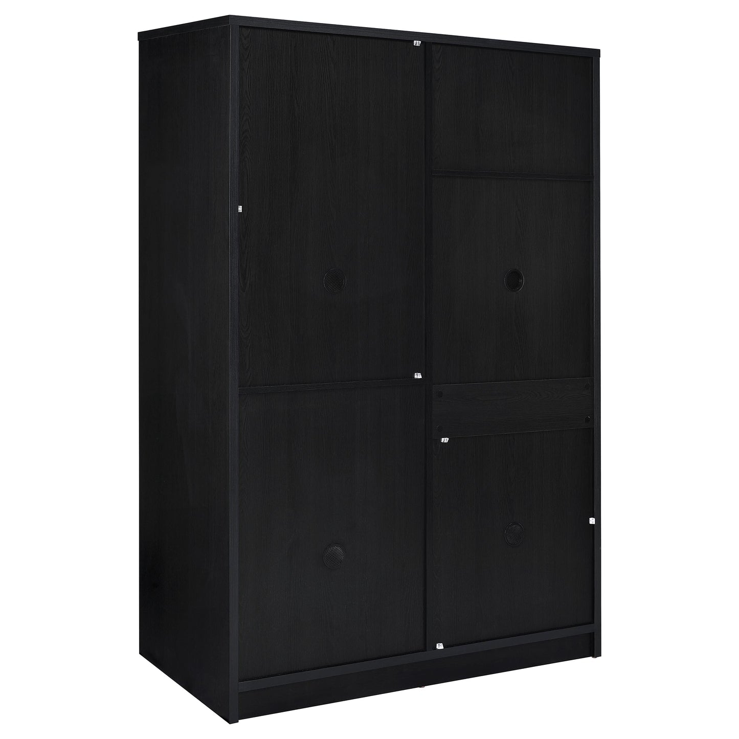 Noble 2-door Bedroom Wardrobe Storage Cabinet Armoire Black