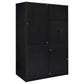 Noble 2-door Bedroom Wardrobe Storage Cabinet Armoire Black