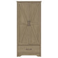 Arvida 2-door Bedroom Wardrobe Storage Cabinet Armoire Latte