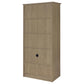 Arvida 2-door Bedroom Wardrobe Storage Cabinet Armoire Latte