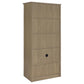 Arvida 2-door Bedroom Wardrobe Storage Cabinet Armoire Latte