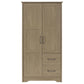 Cassara 2-door Bedroom Wardrobe Storage Cabinet Armoire Latte