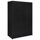 Cerda 3-door Bedroom Wardrobe Storage Cabinet Armoire Black
